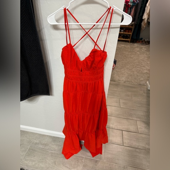 Red Strappy Dress size small - Picture 1 of 5